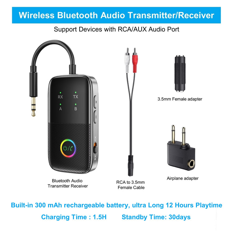 Nightwooolf 3 in 1 Bluetooth Transmitter Receiver