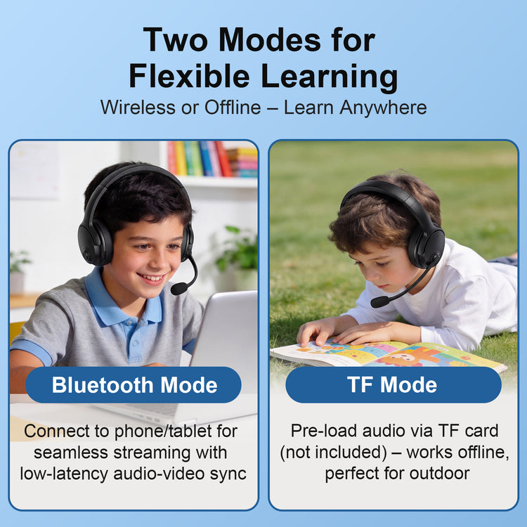 Nightwooolf Memory Learning Real-Time Echoic Headset for Reading Practice and Language Training