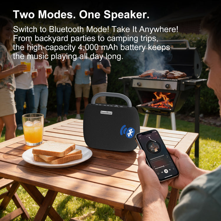 Nightwooolf Portable Wireless Seniors TV Speakers(2.4G RF and Bluetooth)