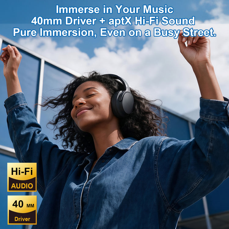 Dual Mold 2.4GHz & Bluetooth Wireless Headphones for TV Watching with Transmitter