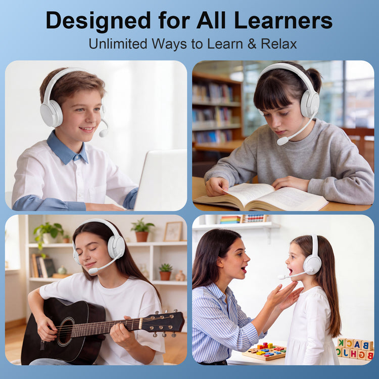 Nightwooolf Memory Learning Real-Time Echoic Headset for Reading Practice and Language Training