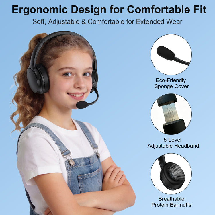Nightwooolf Memory Learning Real-Time Echoic Headset for Reading Practice and Language Training