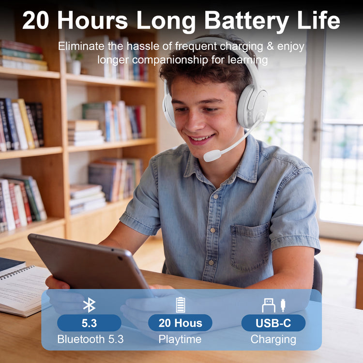 Nightwooolf Memory Learning Real-Time Echoic Headset for Reading Practice and Language Training