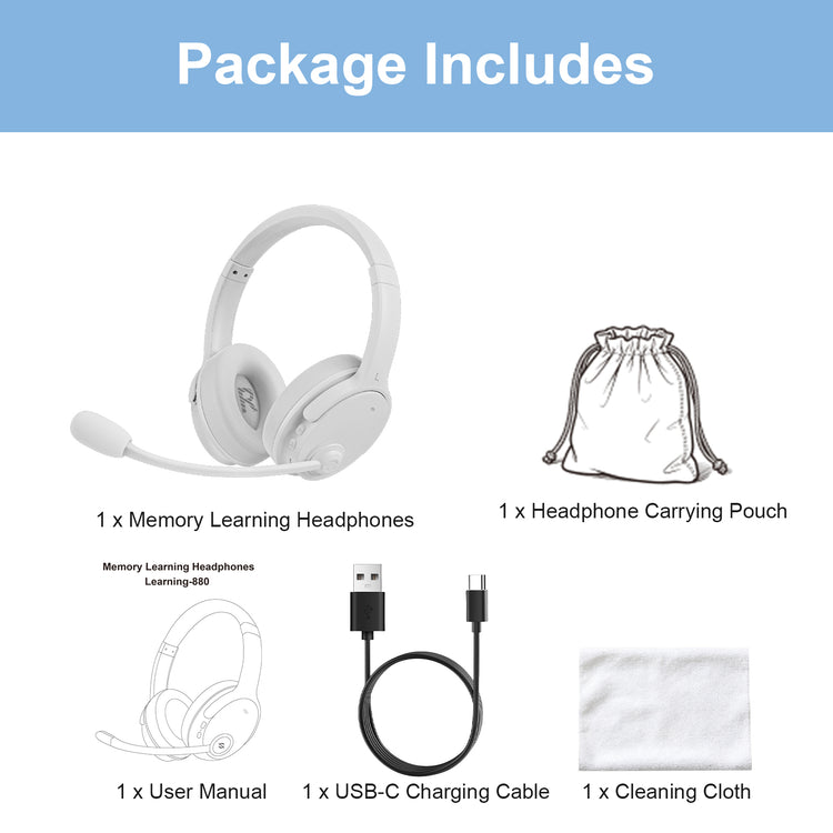Nightwooolf Memory Learning Real-Time Echoic Headset for Reading Practice and Language Training